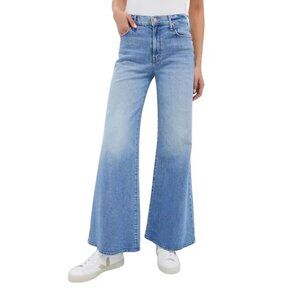 NWOT MOTHER Twister Skimp Flared Wide Leg Jeans 28 Inseam 32.5 MSRP $268